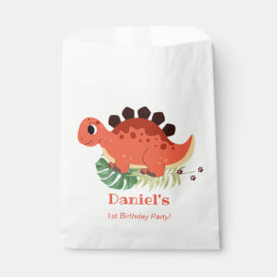 Dino Party Cute Dinosaur Birthday Party  Favor Bag