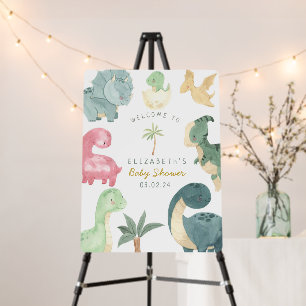 Dino Party Dino mite Baby Shower Welcome Foam Board
