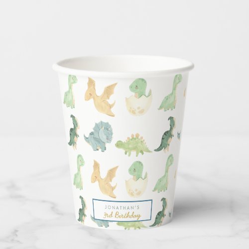 Dino Party Dino mite Birthday  Paper Cups