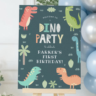 Dino Party Dinosaurs Birthday Party Welcome Sign