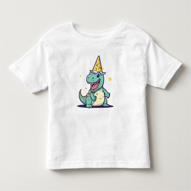 Dino Party Toddler T-shirt (Front)