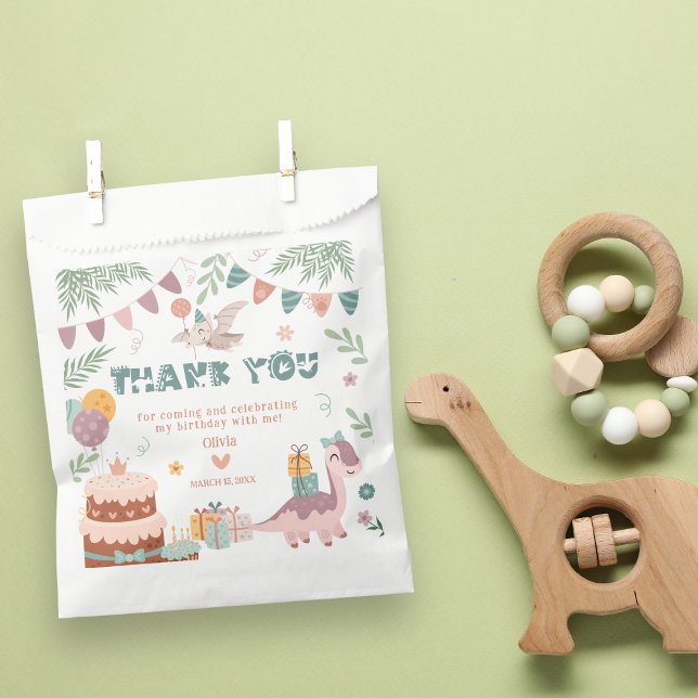 Dino Party Treat Favor Bags (Creator Uploaded)