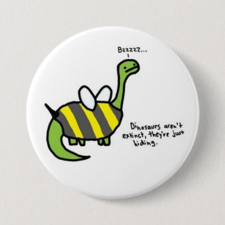 Dino Pinback Button