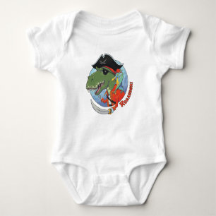 Dino Pirate Baby Bodysuit