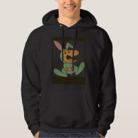 dino playing video games bunny costume