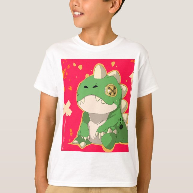 Dino Plush T-Shirt - Art Toy & Streetwear Style (Front)