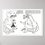 Dino Poster #2: Flu Shot at Zazzle