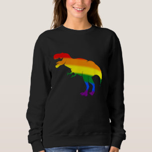 Dino Pride Rainbow Flag  LBGT Pride Month Sweatshirt