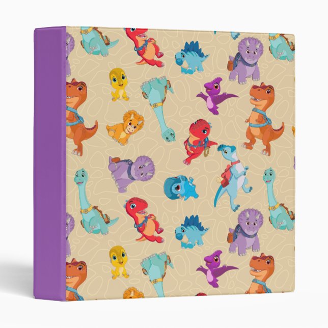 Dino Ranch | A Dinosaur Adventure Pattern 3 Ring Binder (Front/Spine)