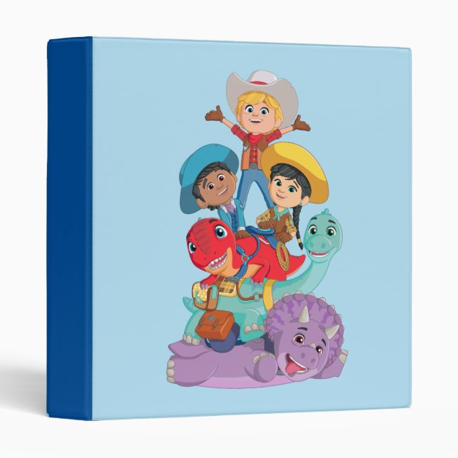 Dino Ranch Friends 3 Ring Binder (Front/Spine)