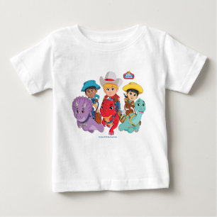 Dino Ranch Friends Design Baby T-Shirt