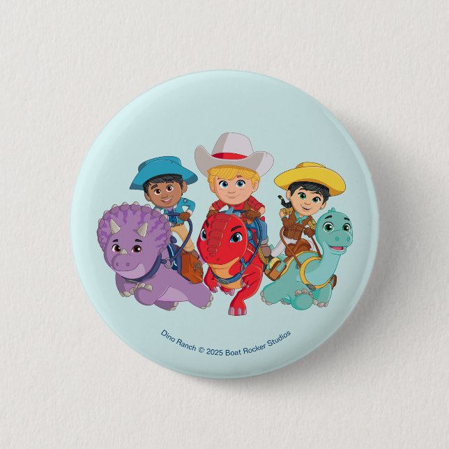 Dino Ranch Friends Design Button (Front)