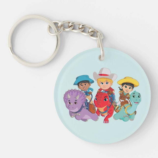 Dino Ranch Friends Design Keychain (Front)