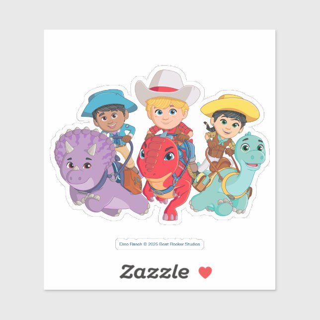 Dino Ranch Friends Design Sticker (Sheet)