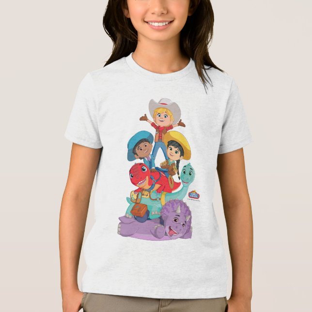 Dino Ranch Friends Tri-Blend Shirt (Front)
