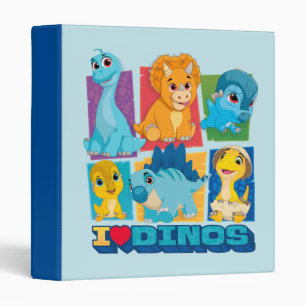 Dino Ranch   Fun & Colourful Dinosaur 3 Ring Binder