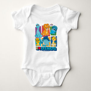 Dino Ranch Fun & Colourful Dinosaur Baby Bodysuit