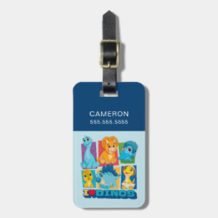 Dino Ranch Fun & Colourful Dinosaur Luggage Tag