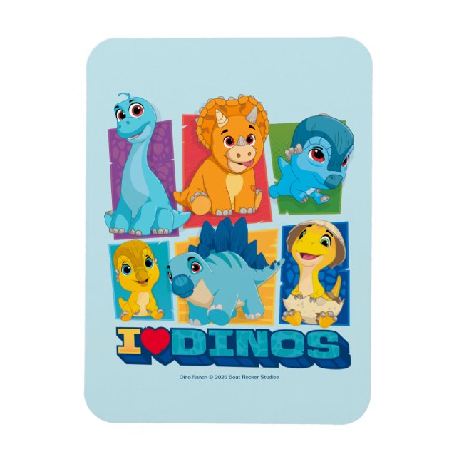 Dino Ranch | Fun & Colourful Dinosaur Magnet (Vertical)
