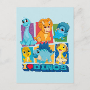 Dino Ranch Fun & Colourful Dinosaur Postcard