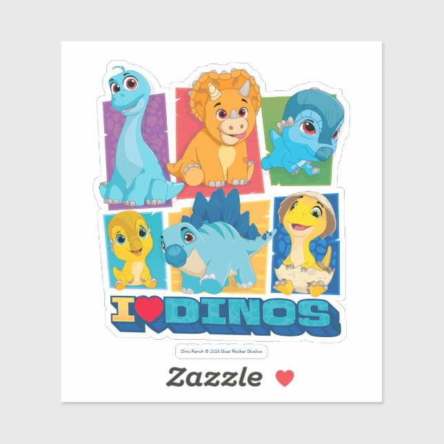 Dino Ranch | Fun & Colourful Dinosaur Sticker (Sheet)