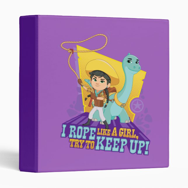 Dino Ranch | Min and Clover 3 Ring Binder (Front/Spine)