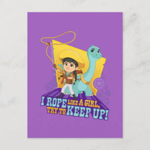 Dino Ranch Min and Clover Postcard