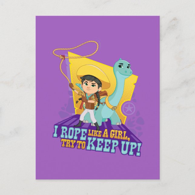 Dino Ranch | Min and Clover Postcard (Front)