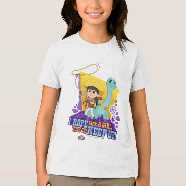 Dino Ranch | Min and Clover Tri-Blend Shirt (Front)