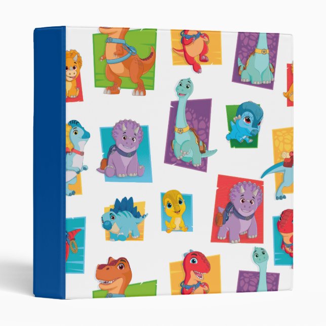 Dino Ranch Pattern 3 Ring Binder (Front/Spine)