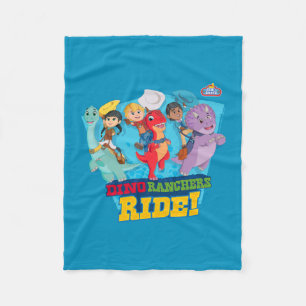 Dino Ranch   The Ranchers Ride! Fleece Blanket