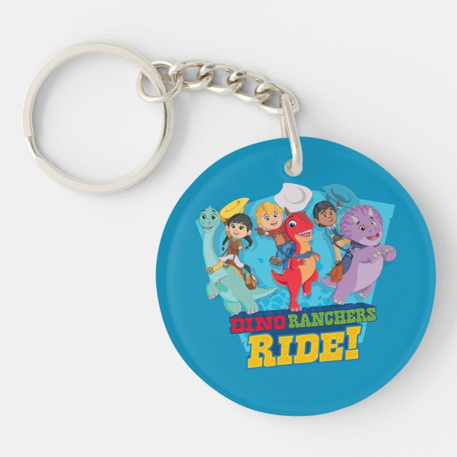 Dino Ranch | The Ranchers Ride! Keychain (Front)