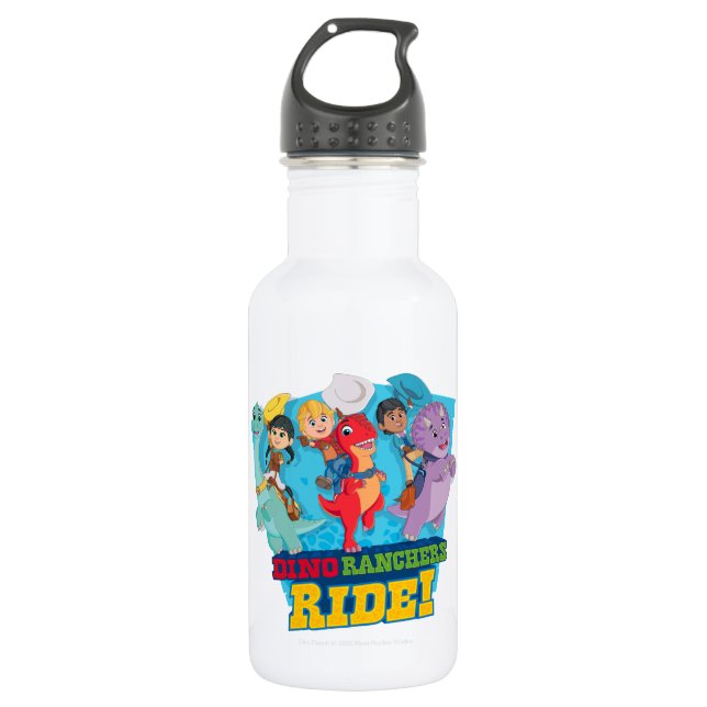 Dino Ranch | The Ranchers Ride! Stainless Steel Water Bottle (Front)