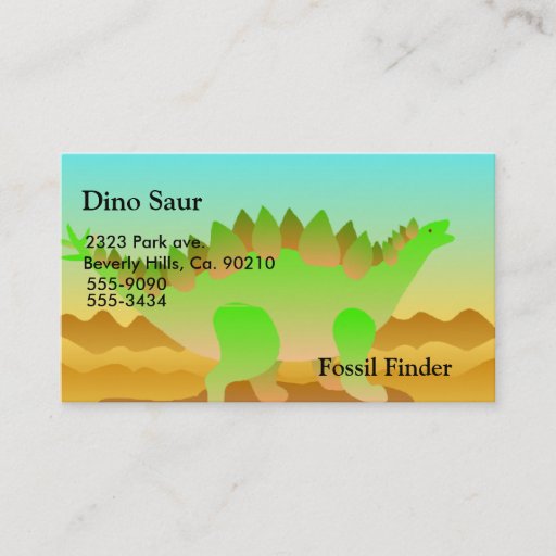 Customizable Dino Rawr Set Business Card
