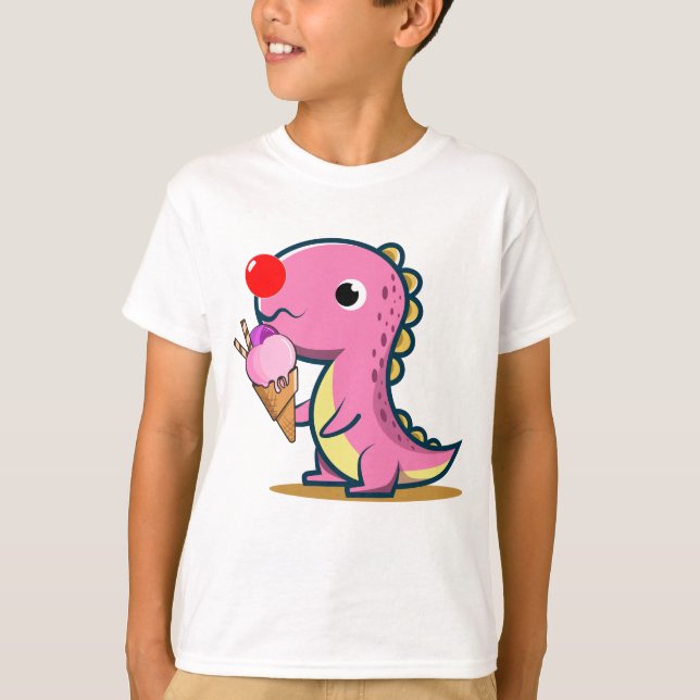 Dino Red Nose Funny Dinosaur Day 2025 T-Shirt (Front)