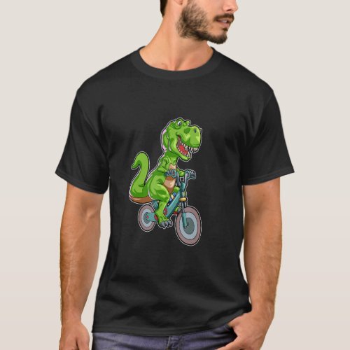 Dino Riding E Bike for Ebike  and Rex T_Shirt