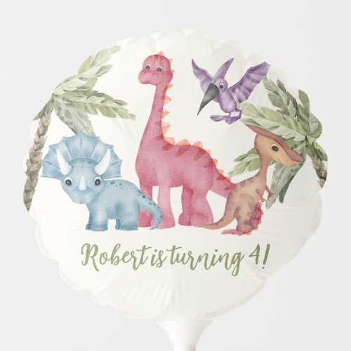 Dino_Rific Adventure Dinosaur Theme Birthday Balloon