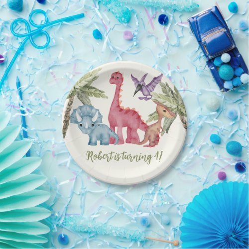 Dino_Rific Adventure Dinosaur Theme Birthday Paper Plates