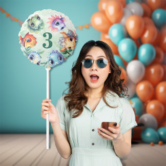 Dino Roar 3rd Birthday Bash Balloon