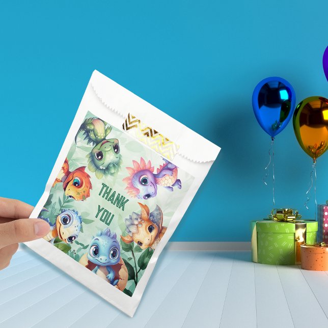 Dino Roar Birthday Bash Favor Bags (Creator Uploaded)