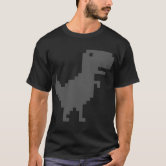 Chrome Dinosaur ( T-Rex Dino) Game Over - Chrome Dinosaur - Kids T-Shirt