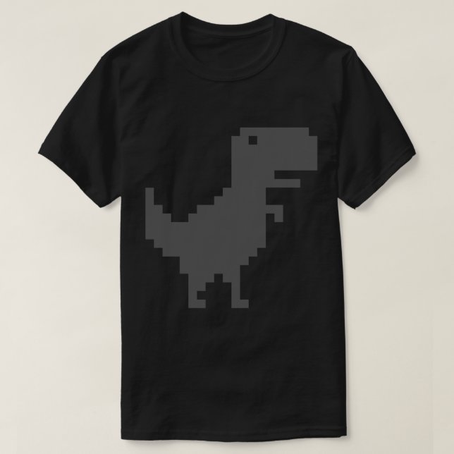 Dino Runner - Google Chrome Browser Game Classic T T-Shirt (Design Front)