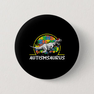 Dino-saur Autism Awareness Gifts For Kids Cute T-r Button