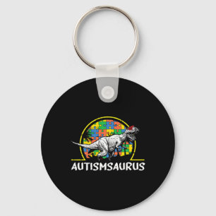 Dino-saur Autism Awareness Gifts For Kids Cute T-r Keychain
