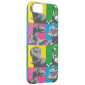 Dino Silhouette Four Square Case-Mate iPhone Case (Back/Right)