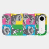 Dino Silhouette Four Square Case-Mate iPhone Case (Back (Horizontal))