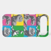 Dino Silhouette Four Square Case-Mate iPhone Case (Back (Horizontal))