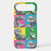 Dino Silhouette Four Square Case-Mate iPhone Case (Back)