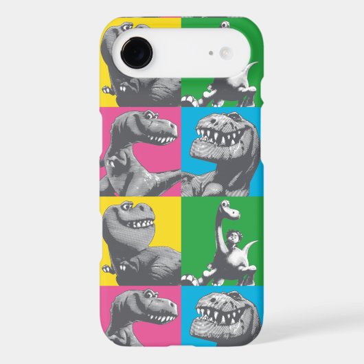 Dino Silhouette Four Square Case-Mate iPhone Case (Back)