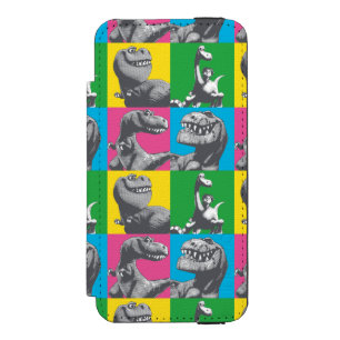 Dino Silhouette Four Square iPhone SE/5/5s Wallet Case